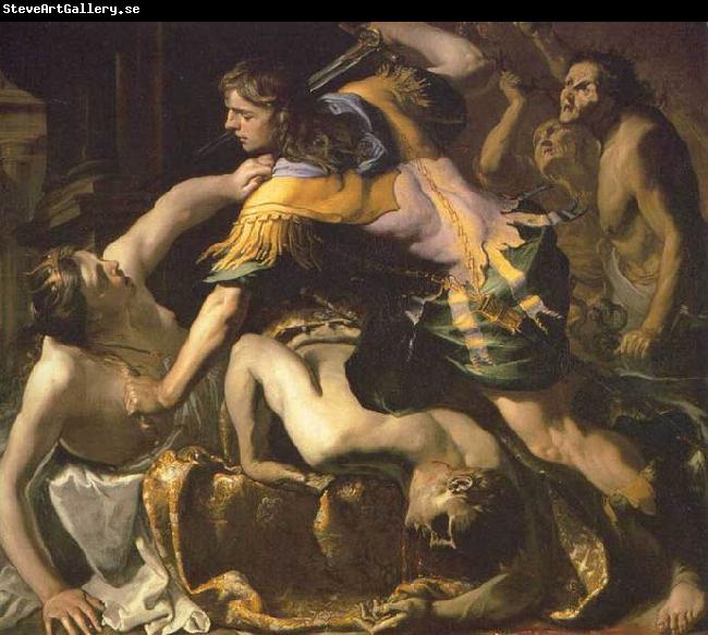 Bernardino Mei Orestes slaying Aegisthus and Clytemnestra